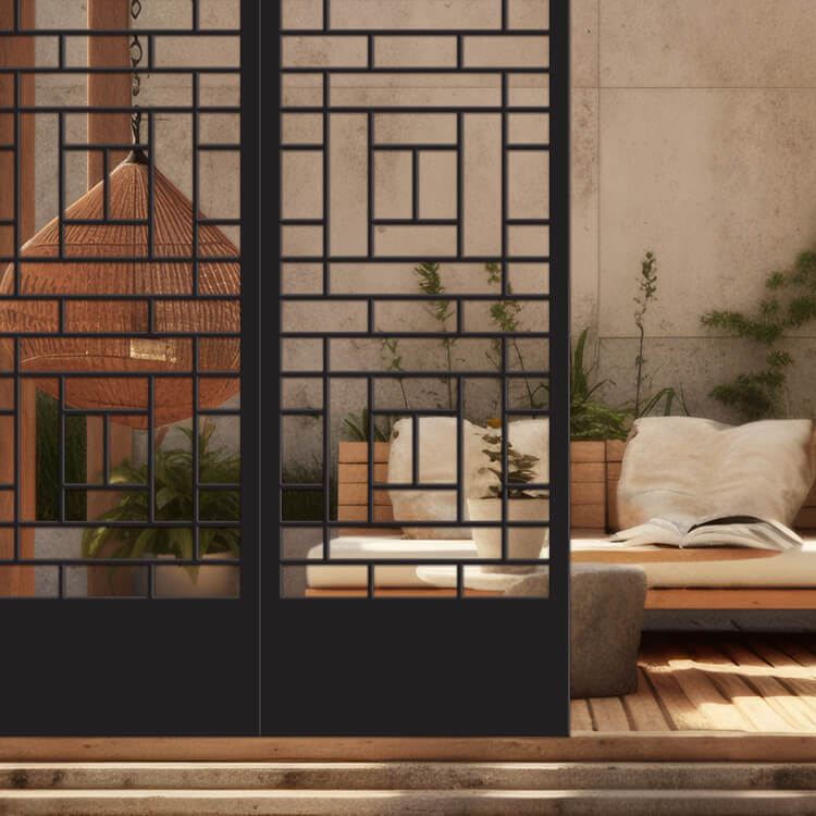 Panneau Décoratif Ajouré – Fenêtre Marocaine 3D – Bois – Neuf